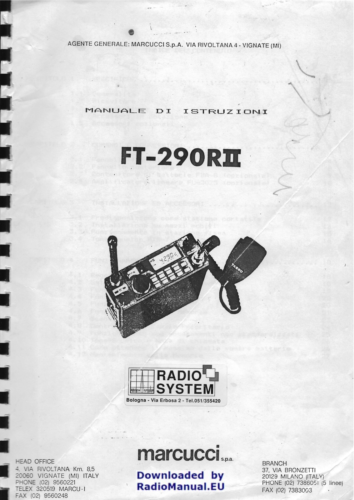 YAESU FT-290R2 User guide