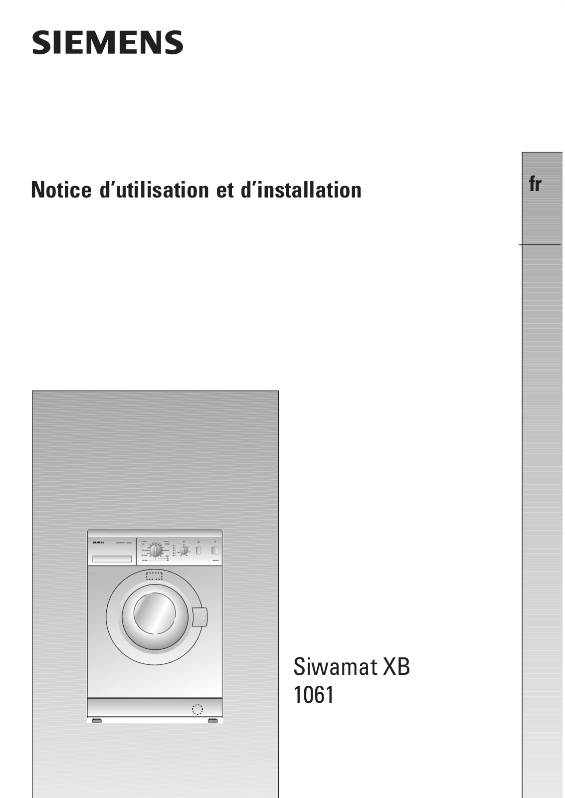 SIEMENS WXB1061 User Manual