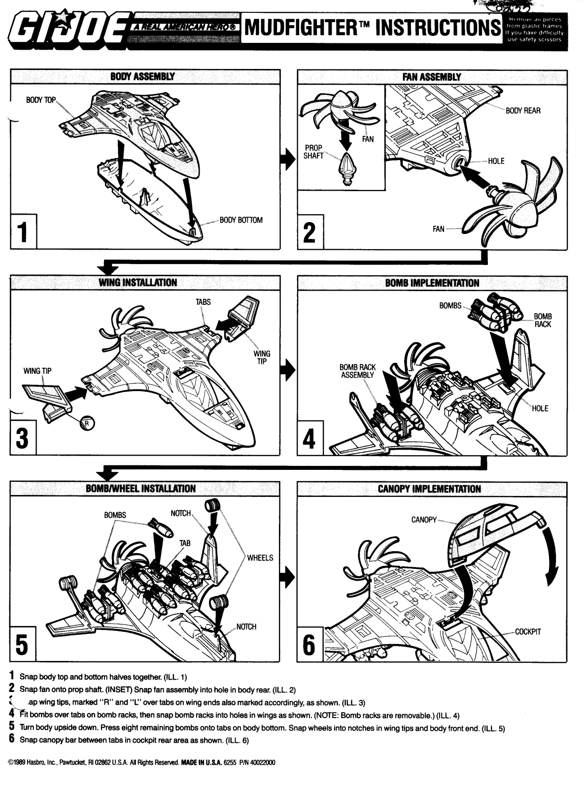 HASBRO GIJoe Mudfighter User Manual