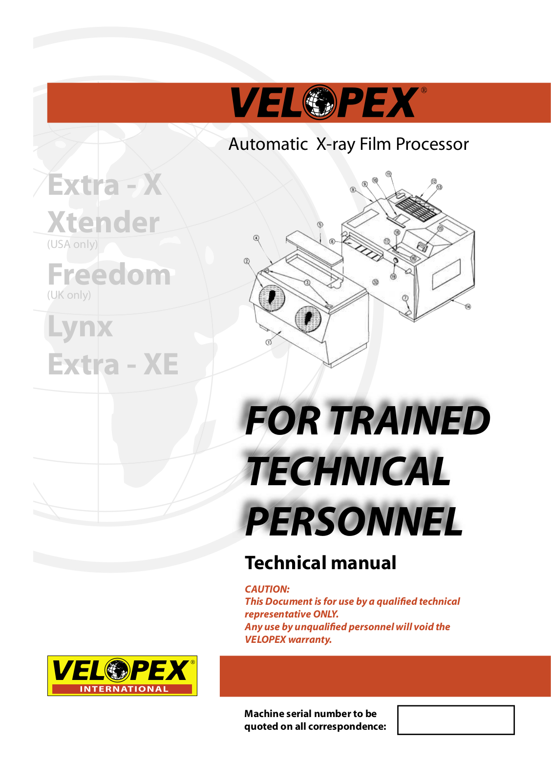 Gendex Velopex Extra-X, Lynx X-Ray Service manual