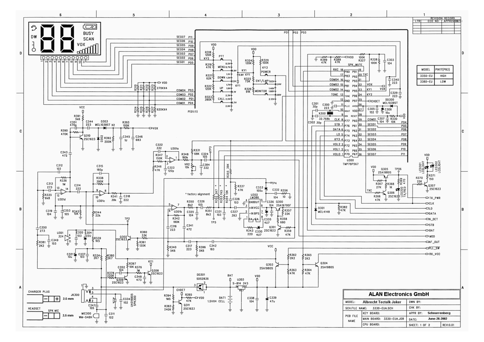 Albrecht PMR Schematic