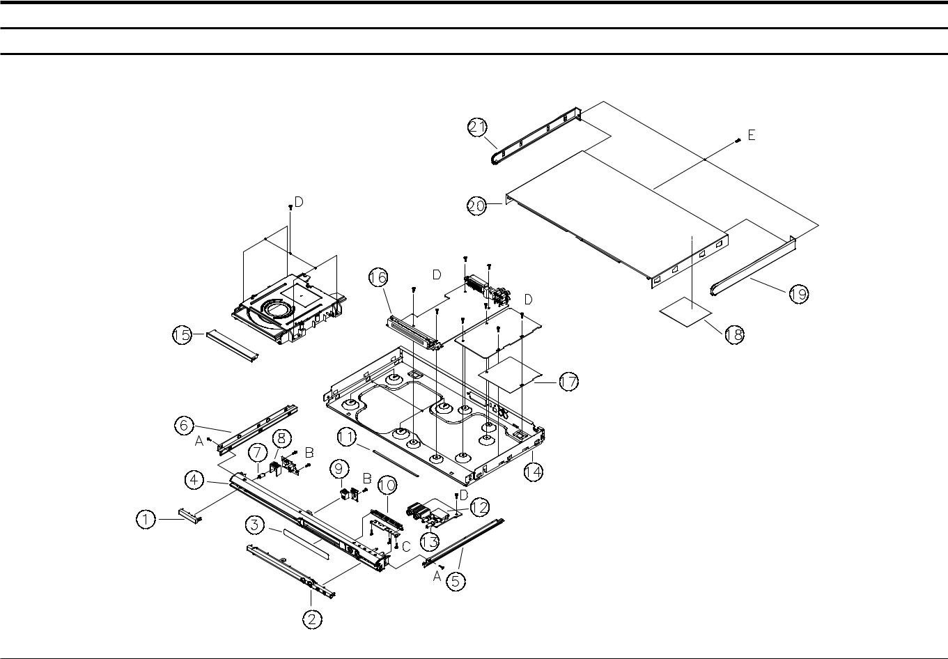 SAMSUNG DVD-K100 Service Manual Exploded View & Part List