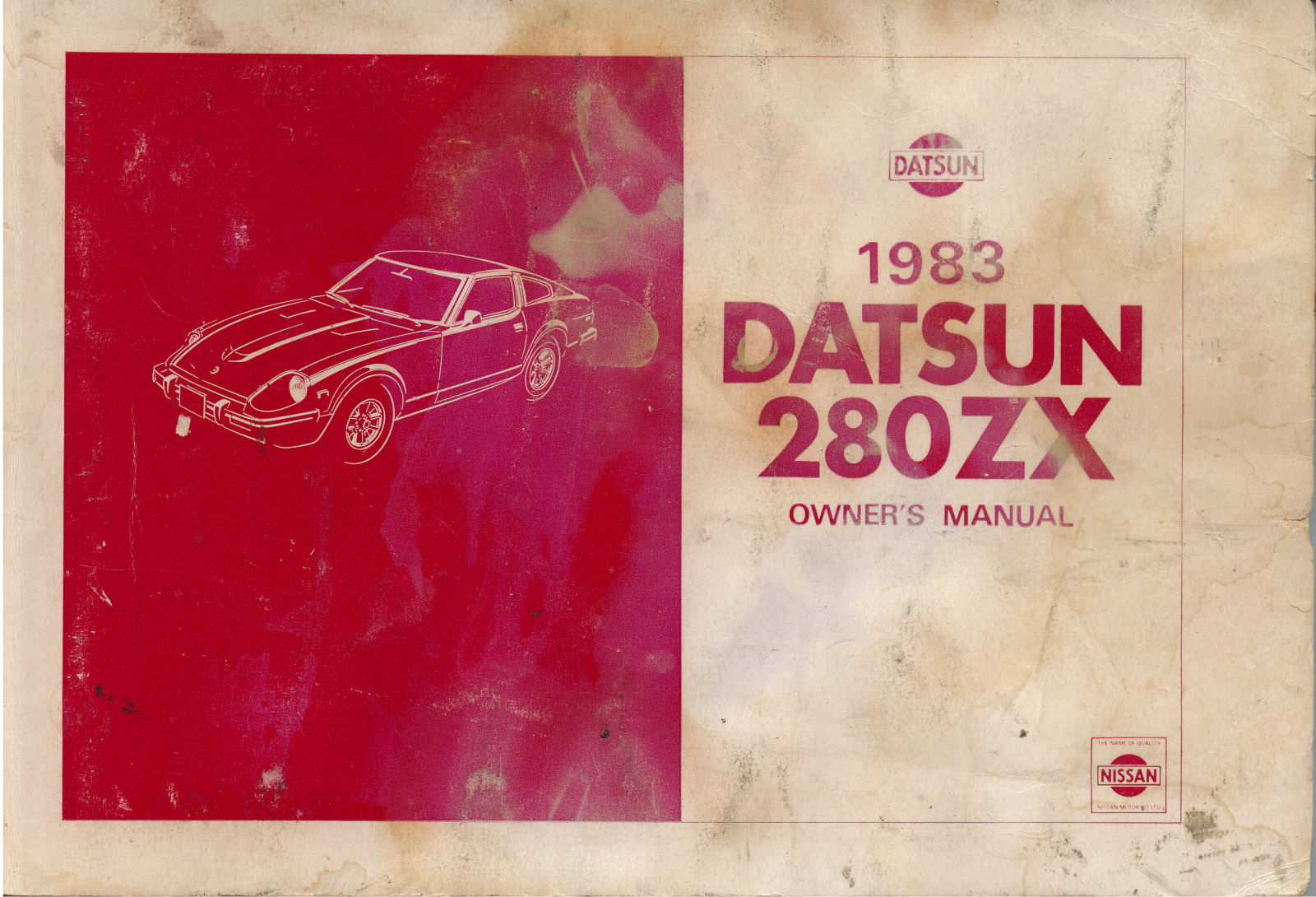 Nissan 280 ZX 1983 User Manual