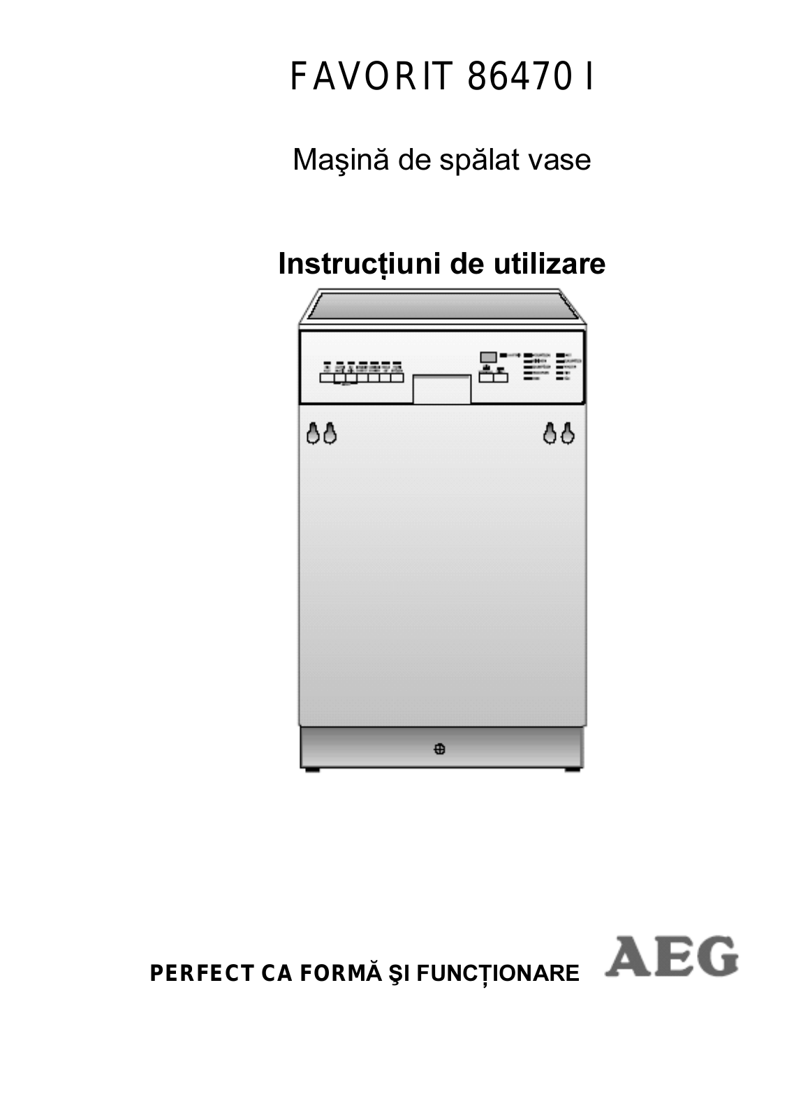 AEG FAVORIT 86470 I User Manual