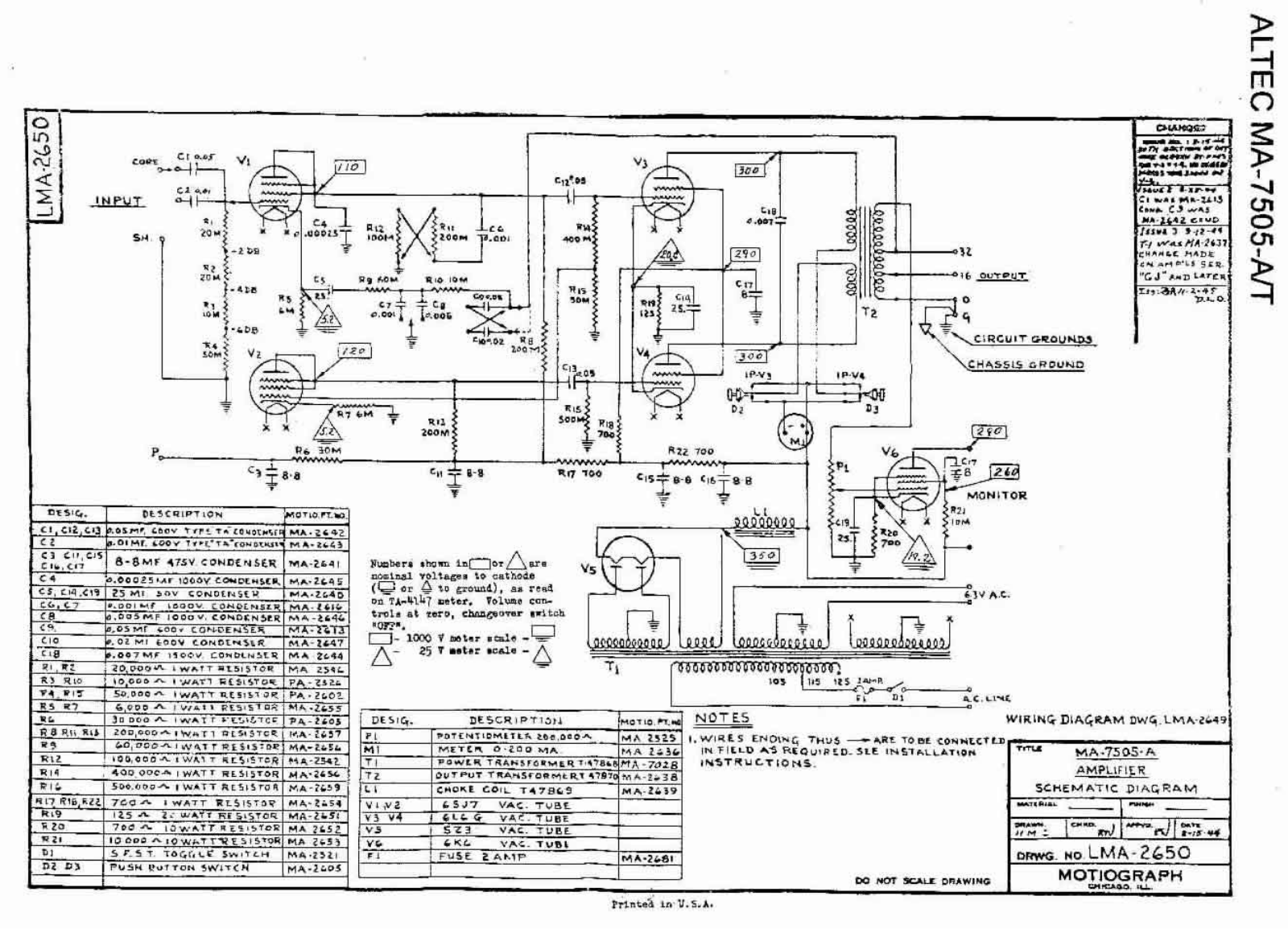 Altec ma7505at schematic