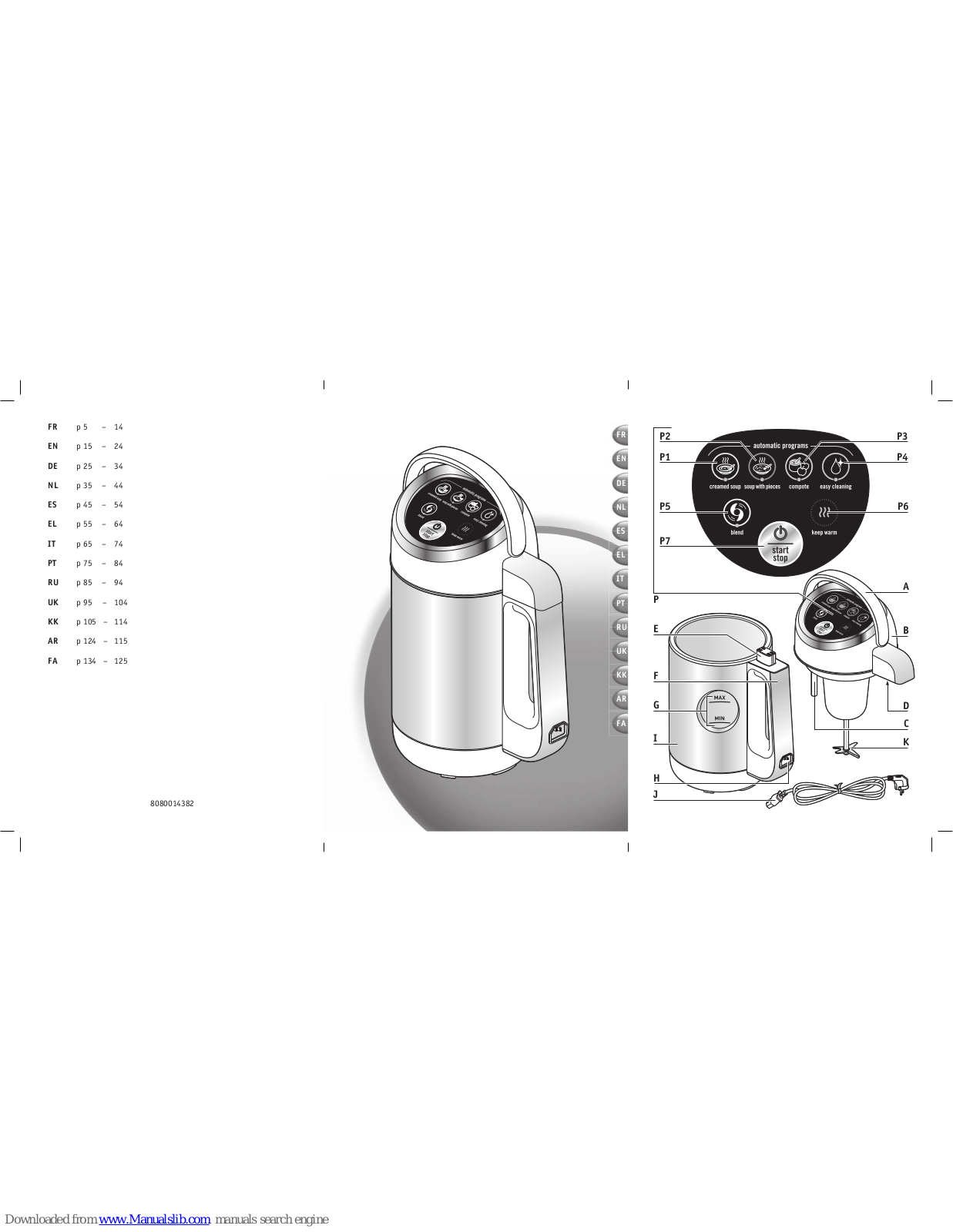 TEFAL Easy Soup Safety Instructions