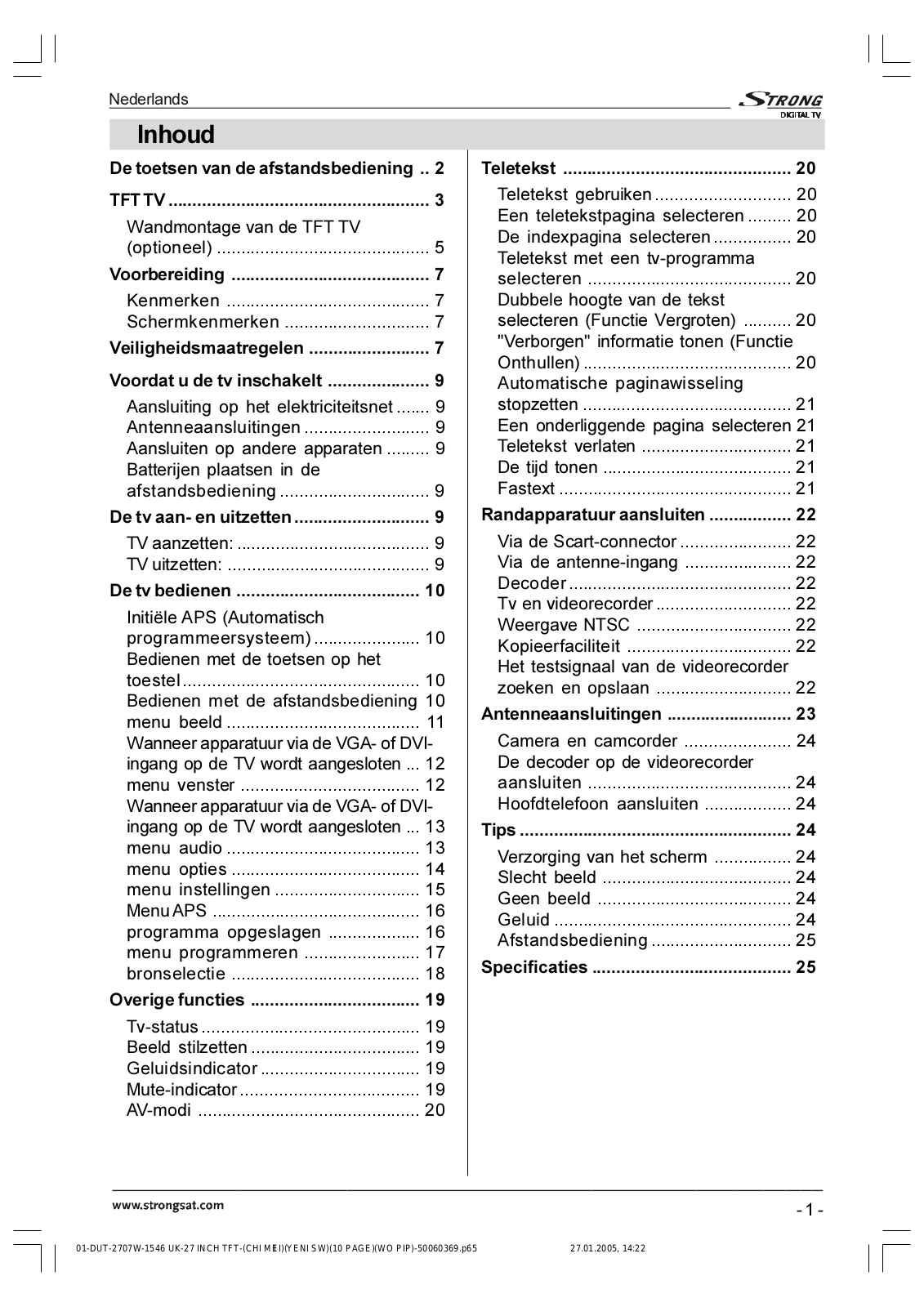 Strong SRT L 2750 User Manual