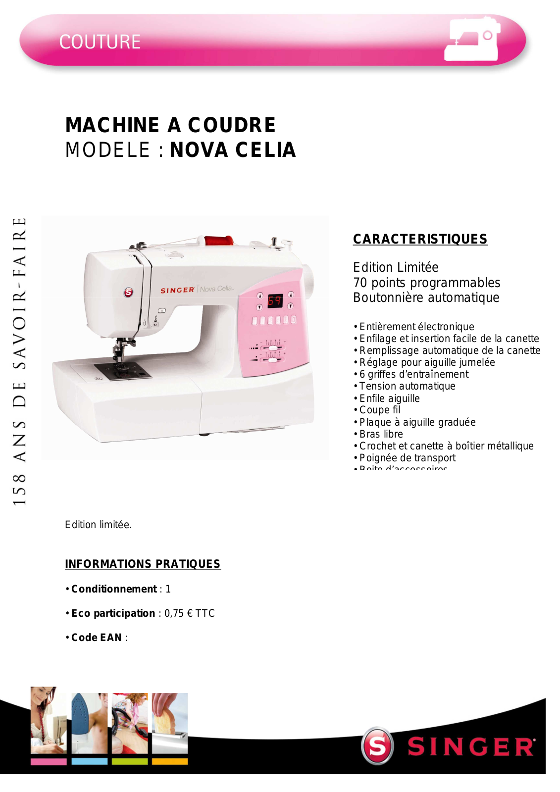 Singer NOVA CELIA User Manual