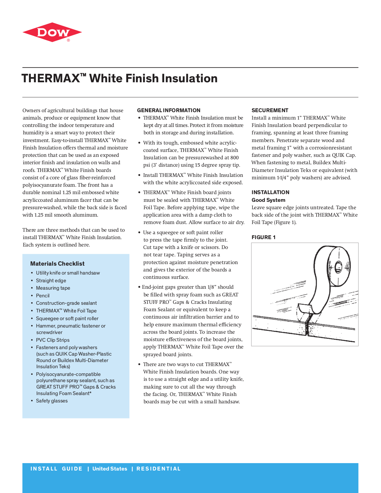 Dow THERMAX User Manual