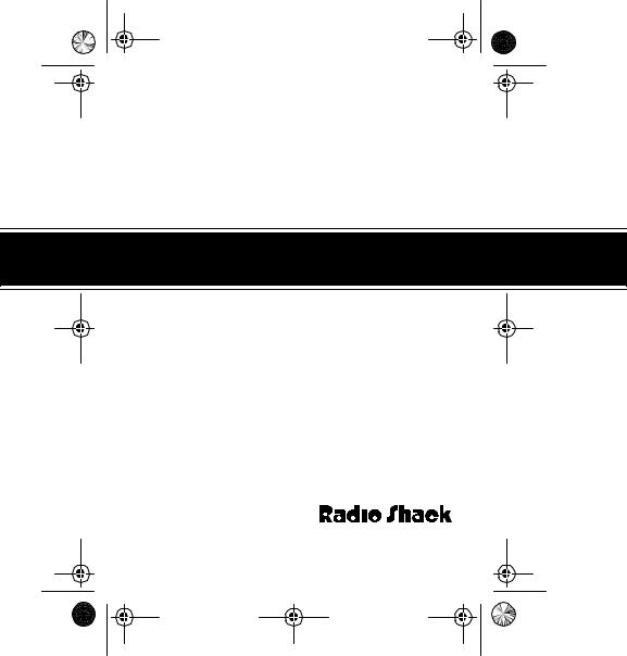 RadioShack TRC-510 Owners Manual