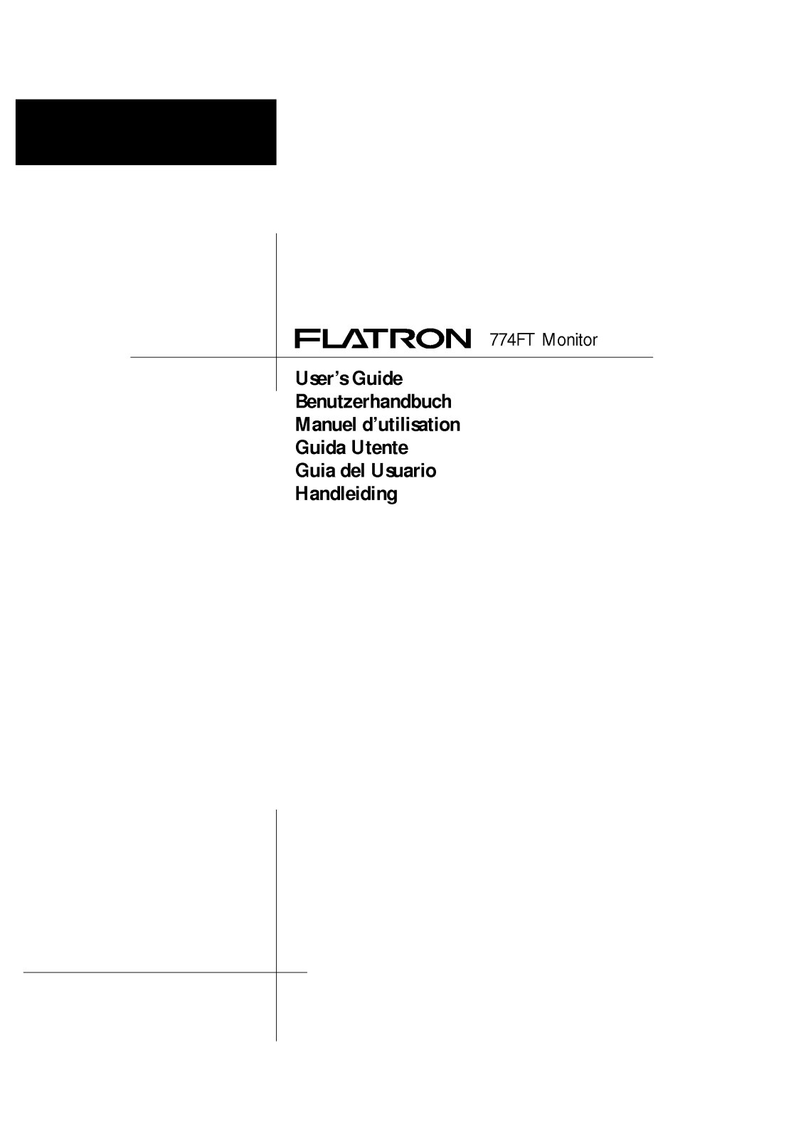 LG FLATRON 774FT-FB774BC-ULTRA, FLATRON 774FT-FB774BC User Manual