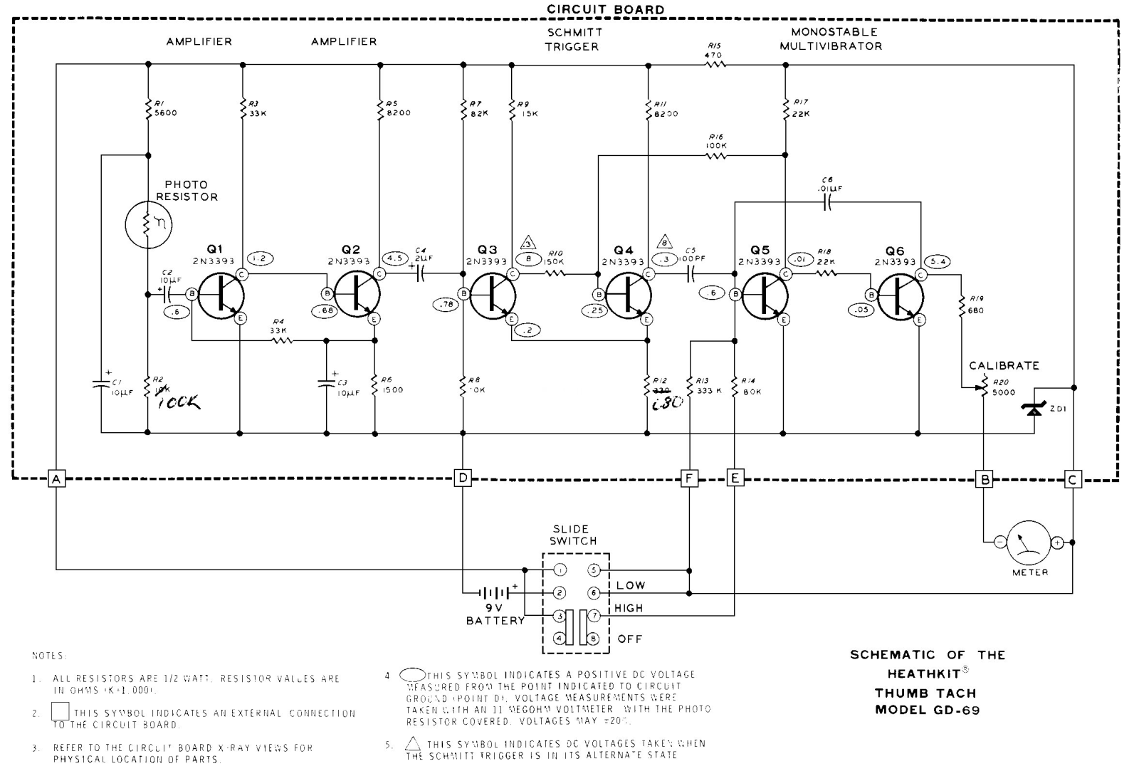 Heathkit GD-69 Schematic