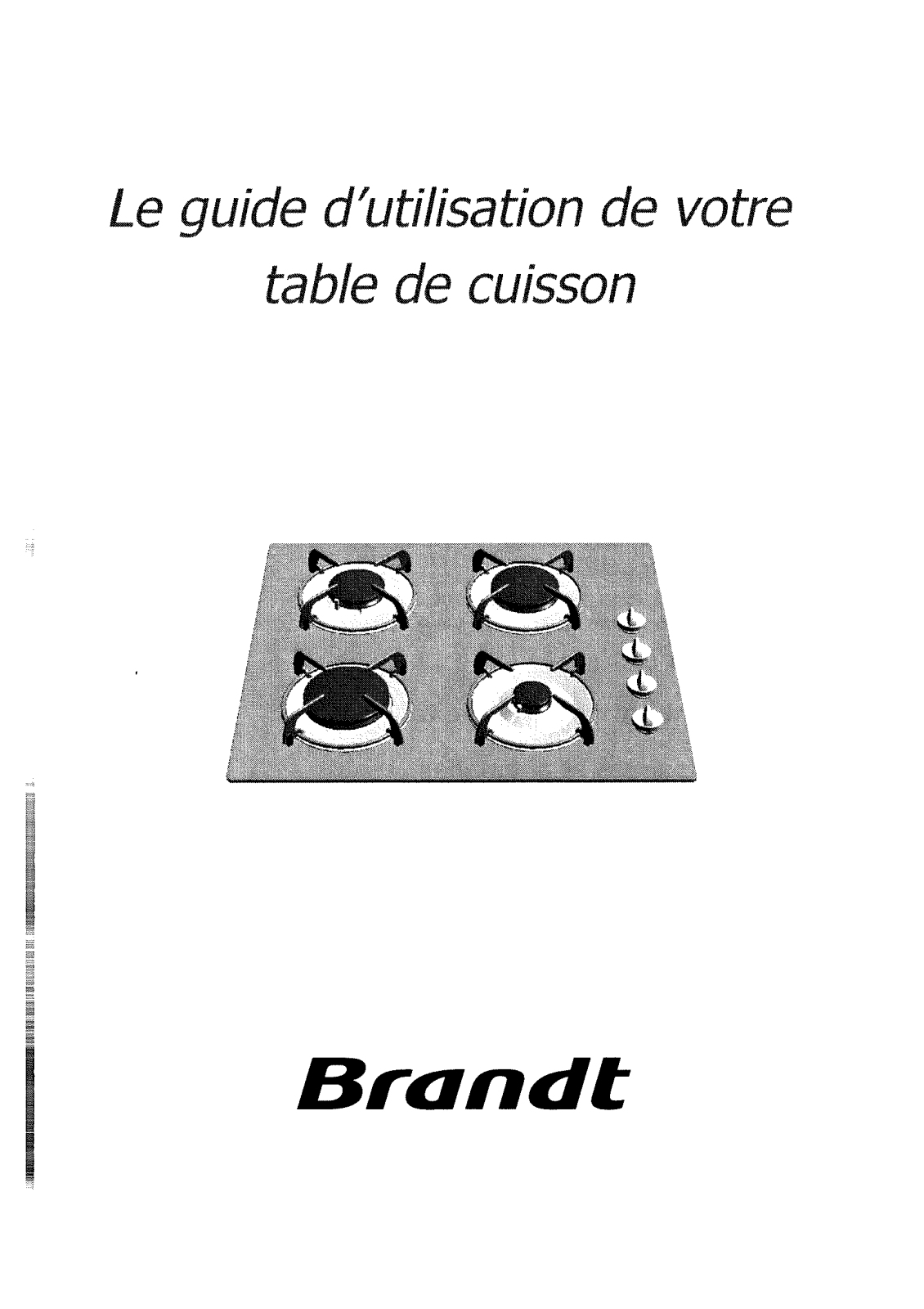 BRANDT TG210 User Manual