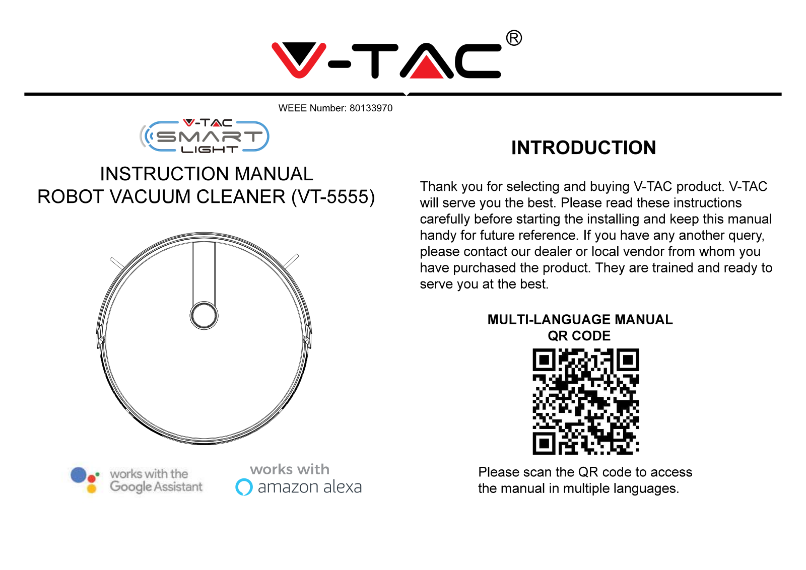 V-TAC VT-5555 User guide