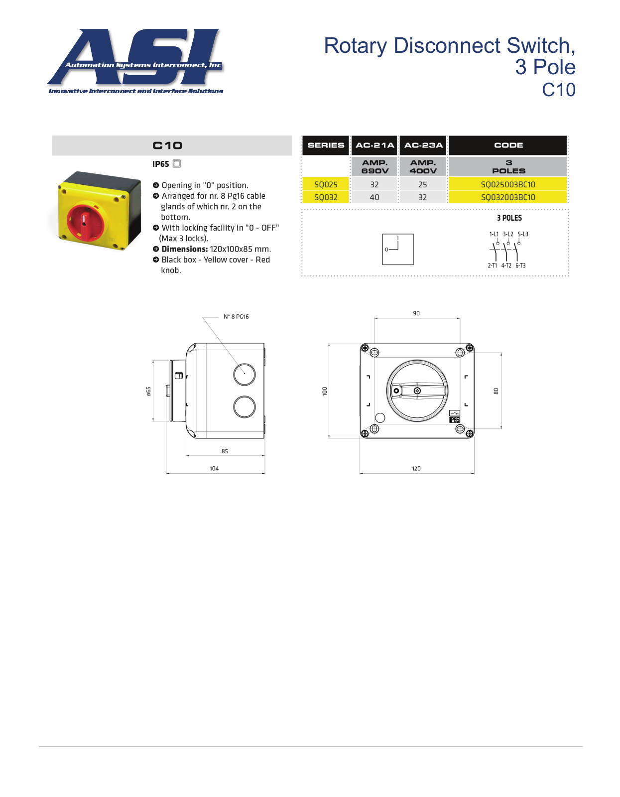 ASI-Automation Systems Interconnect C10 Data Sheet