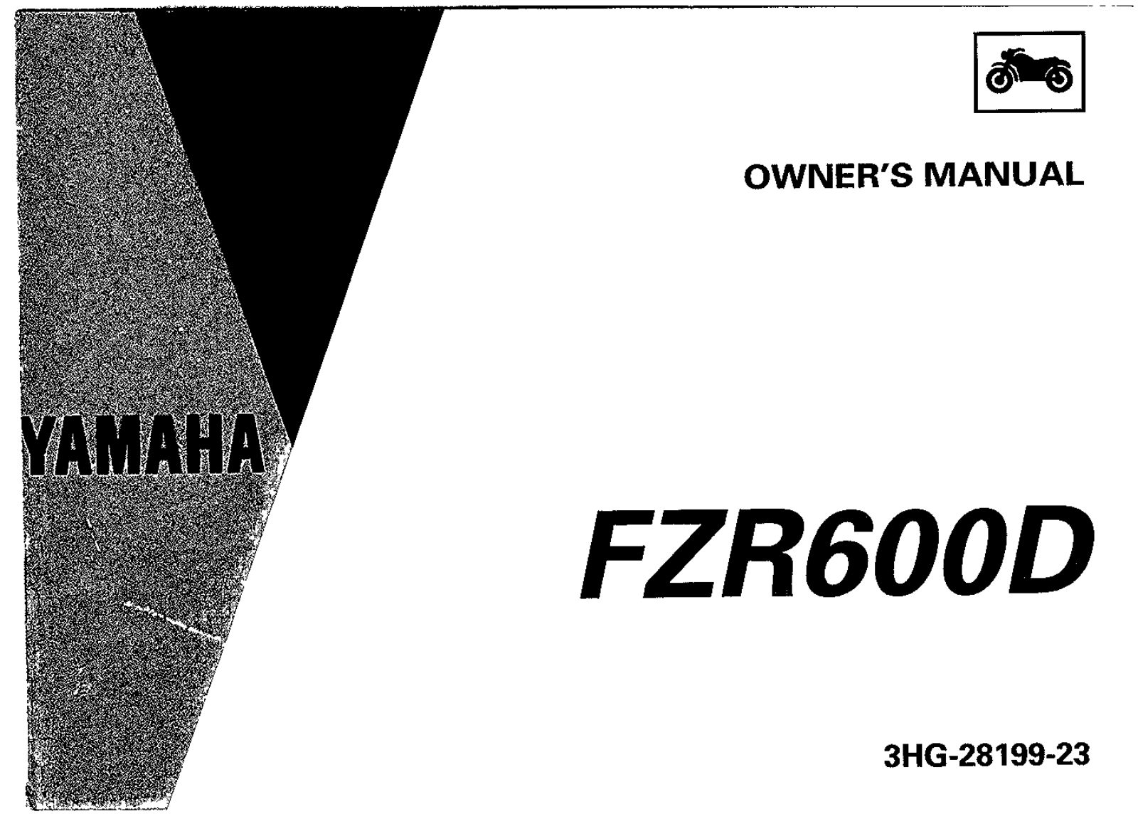 Yamaha FZR600 D 1992 Owner's manual