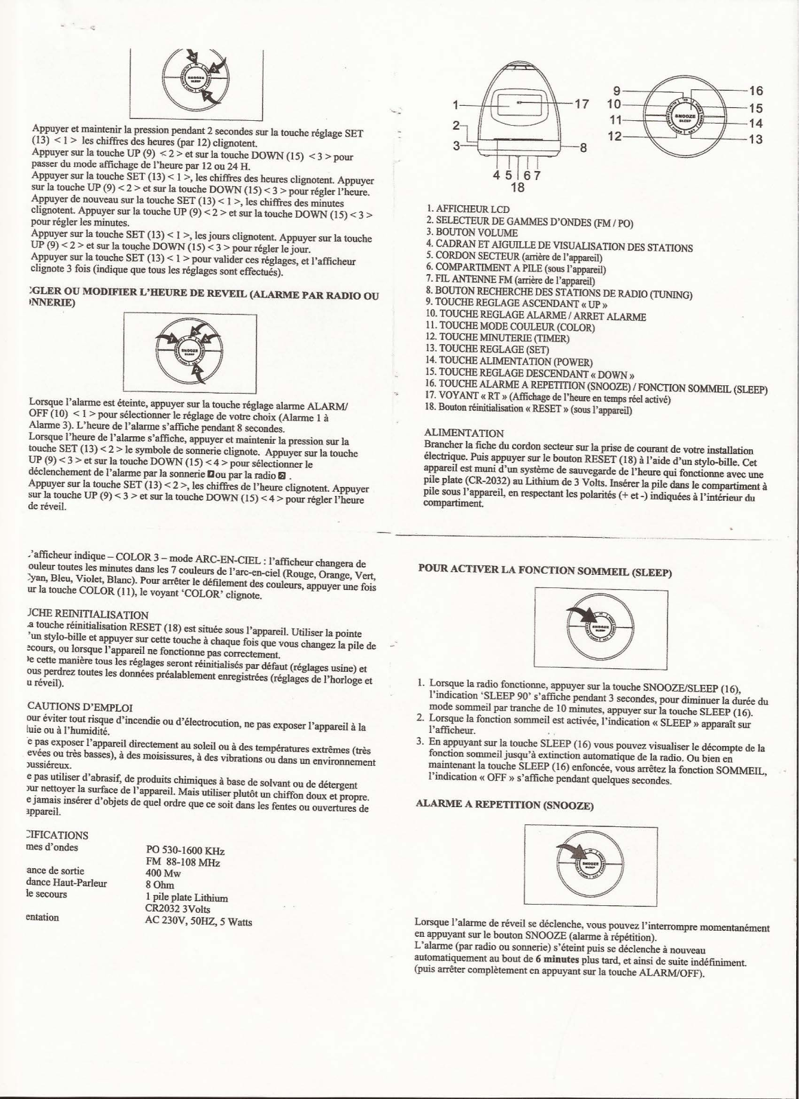 TOKAI LRE-141 User Manual
