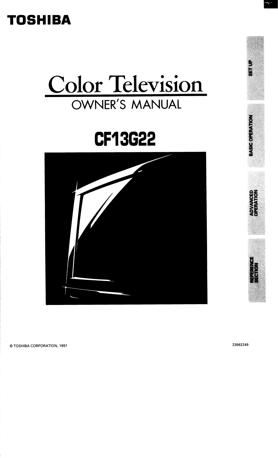 Toshiba CF13G22 User Manual