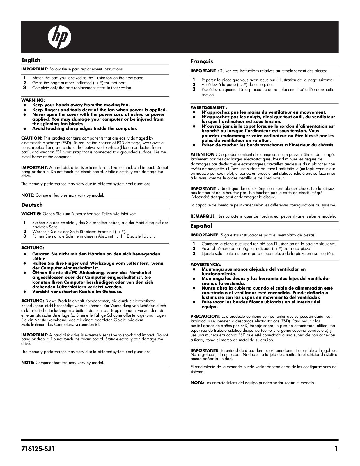 Hewlett-Packard 20-b010, H3Y89AAABA User Manual