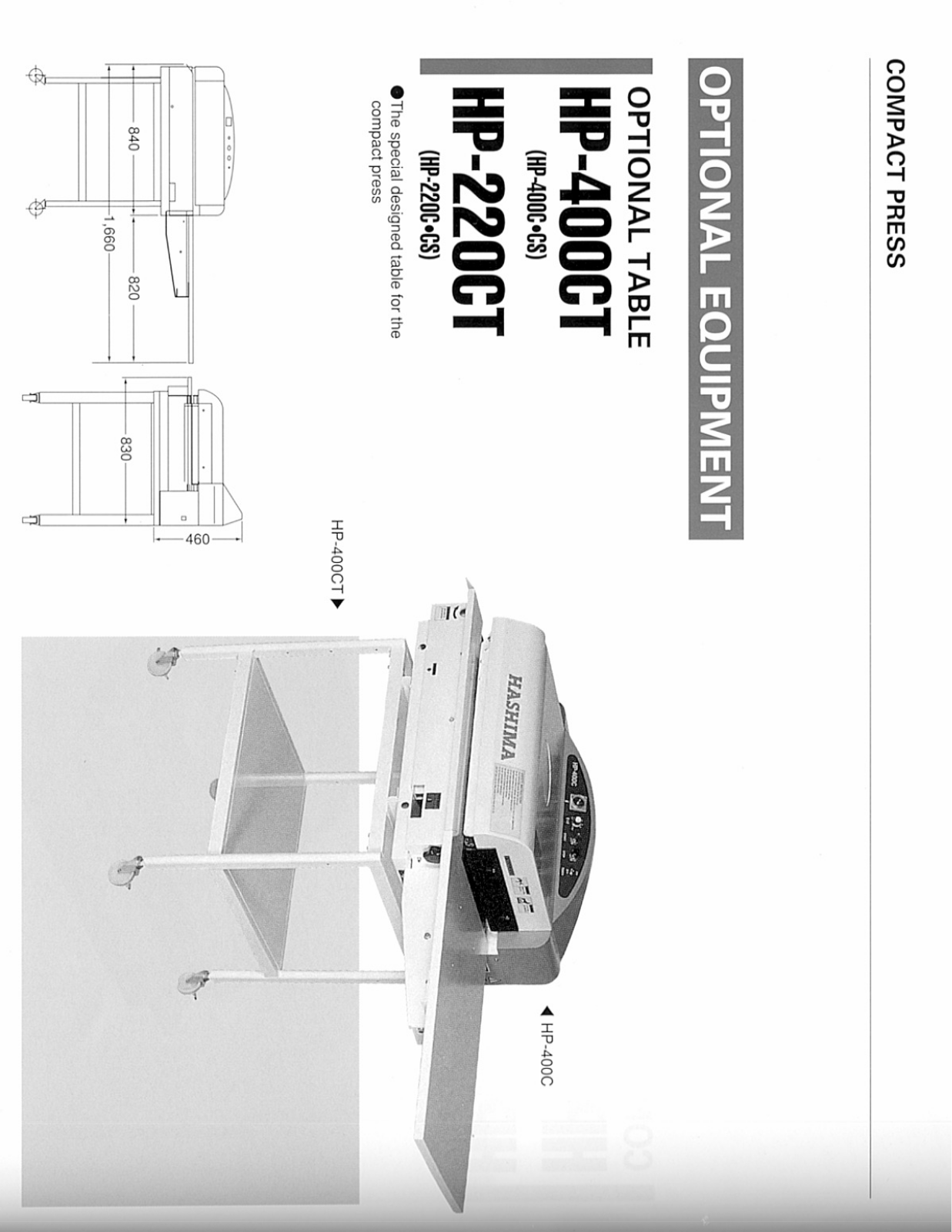 HASHIMA HP-400CT BROCHURE - ManualMachine.com