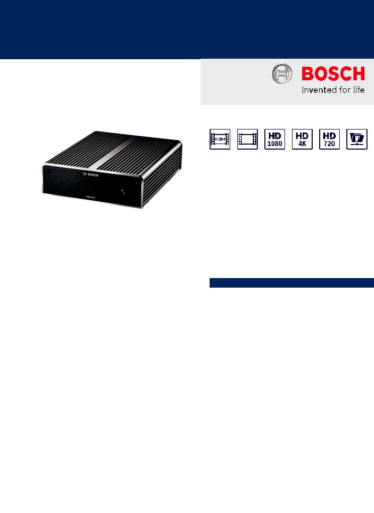 Bosch VJD-7513 Specsheet
