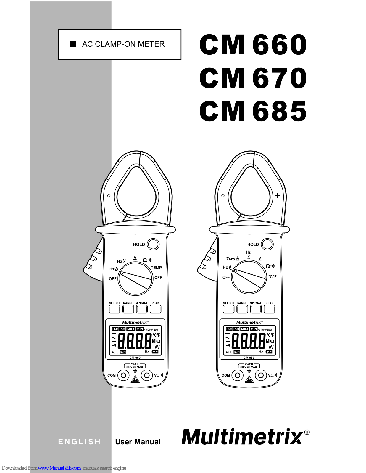 Multimetrix CM 660, CM 670, CM 685 User Manual