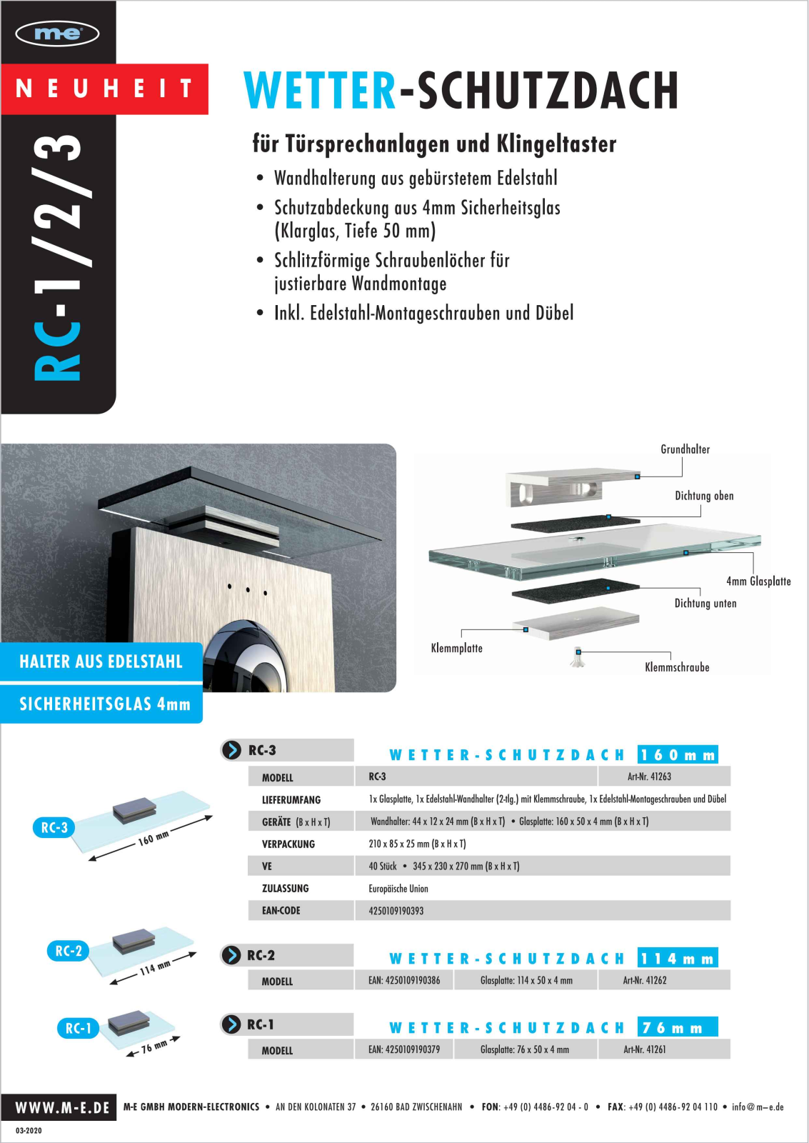 M-E ME RC-1 Datasheet - ManualMachine.com