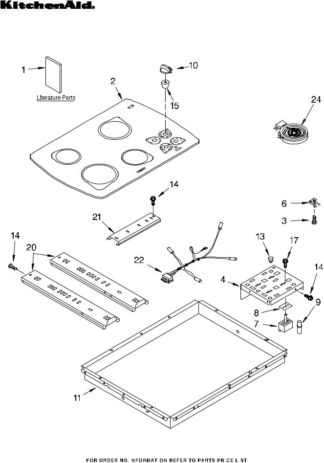 KitchenAid KECC501GWH1 Parts List