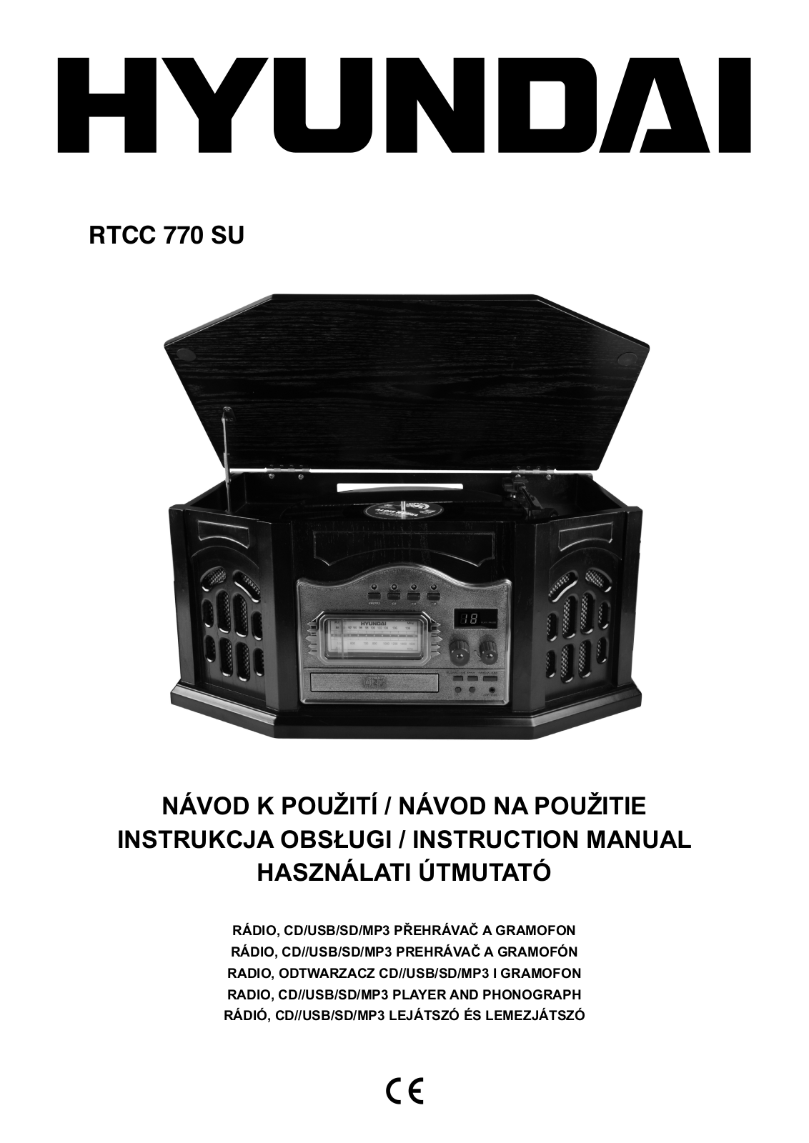 Hyundai RTCC 770 SU User Manual