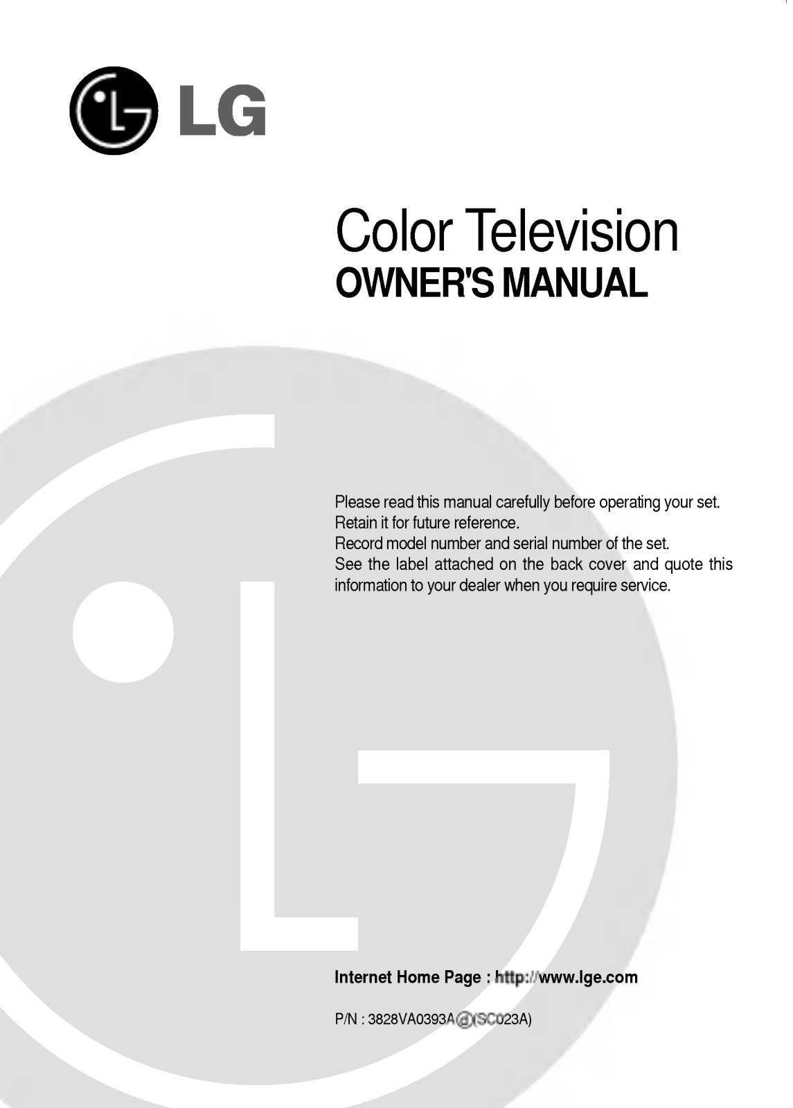 LG RN-21FD40T User manual