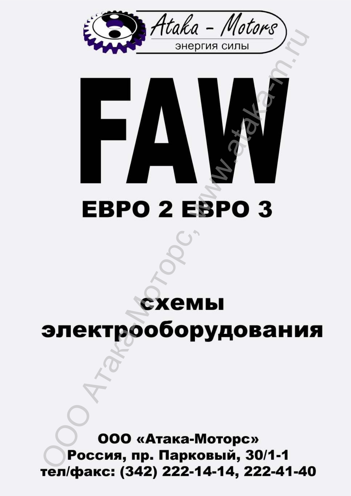 FAW Euro 2, Euro 3 Wiring Diagram