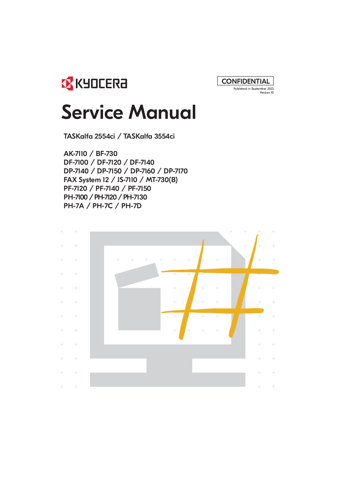 KYOCERA AK-7110, BF-730, DF-7100, DF-7120, DF-7140 Service Manual