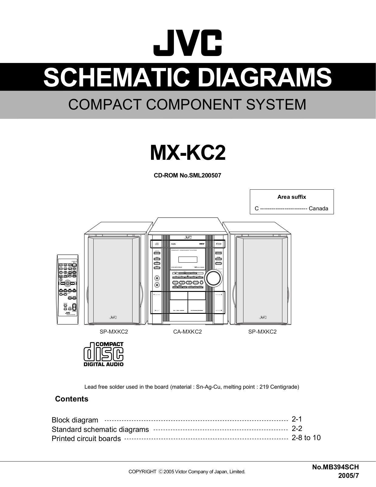 JVC KC2 Schematic