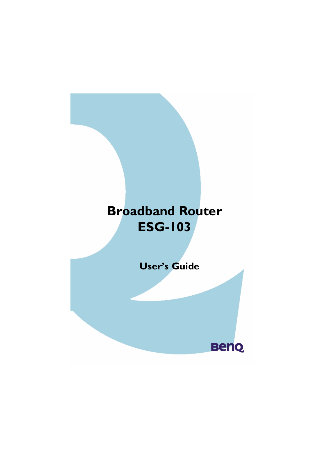 Benq ESG-103 User Manual