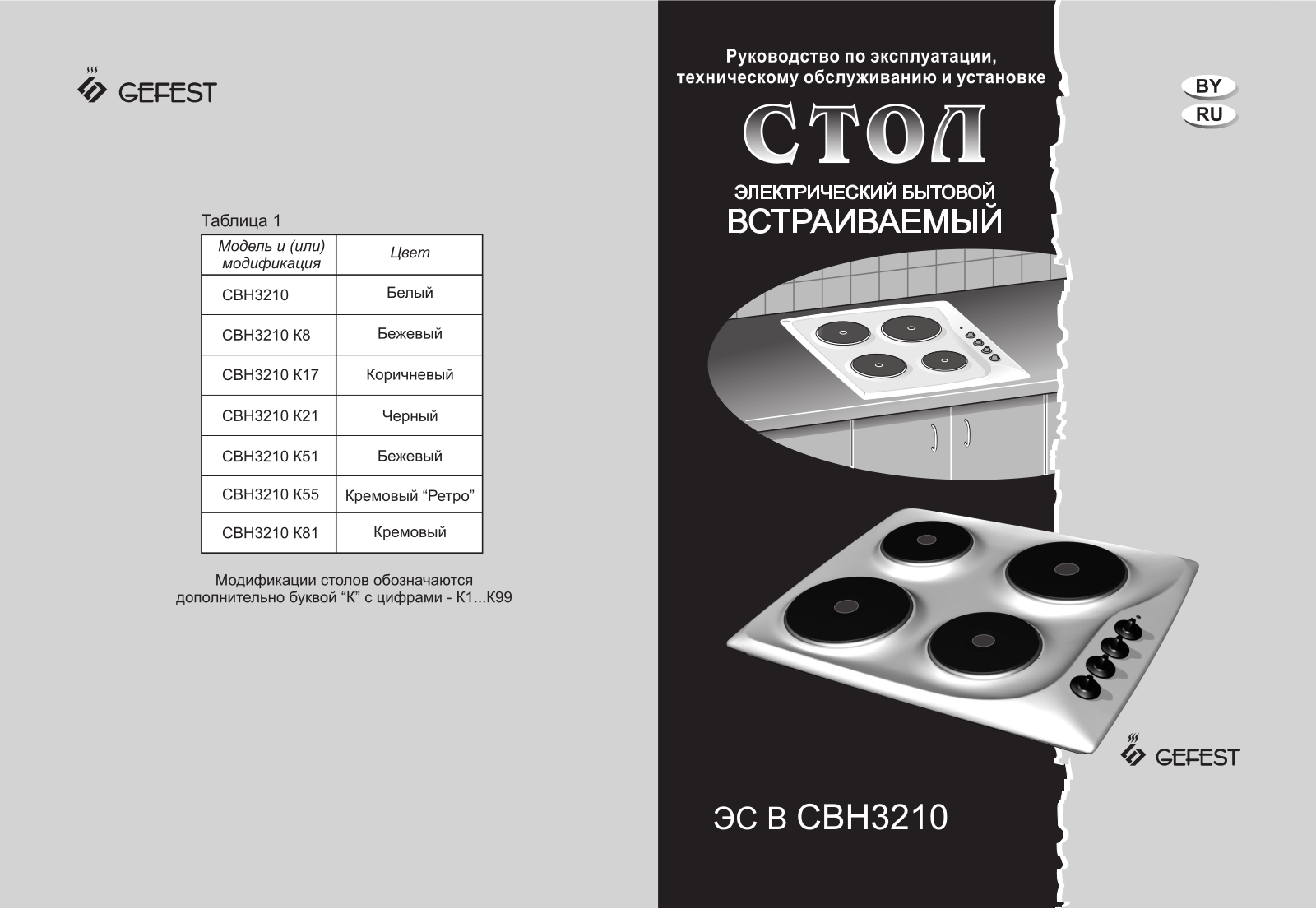 Gefest 3210 User Manual