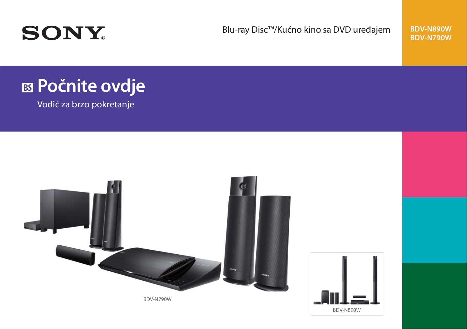 Sony BDV-N790W Getting Started Guide