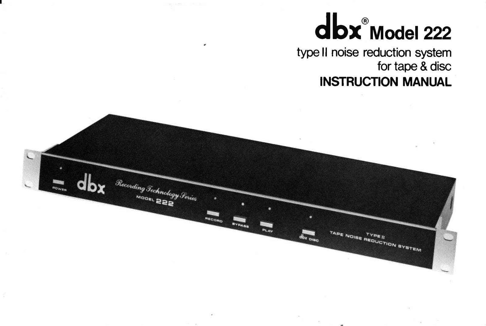 dbx dbx 224 dbx 222 - ManualMachine.com