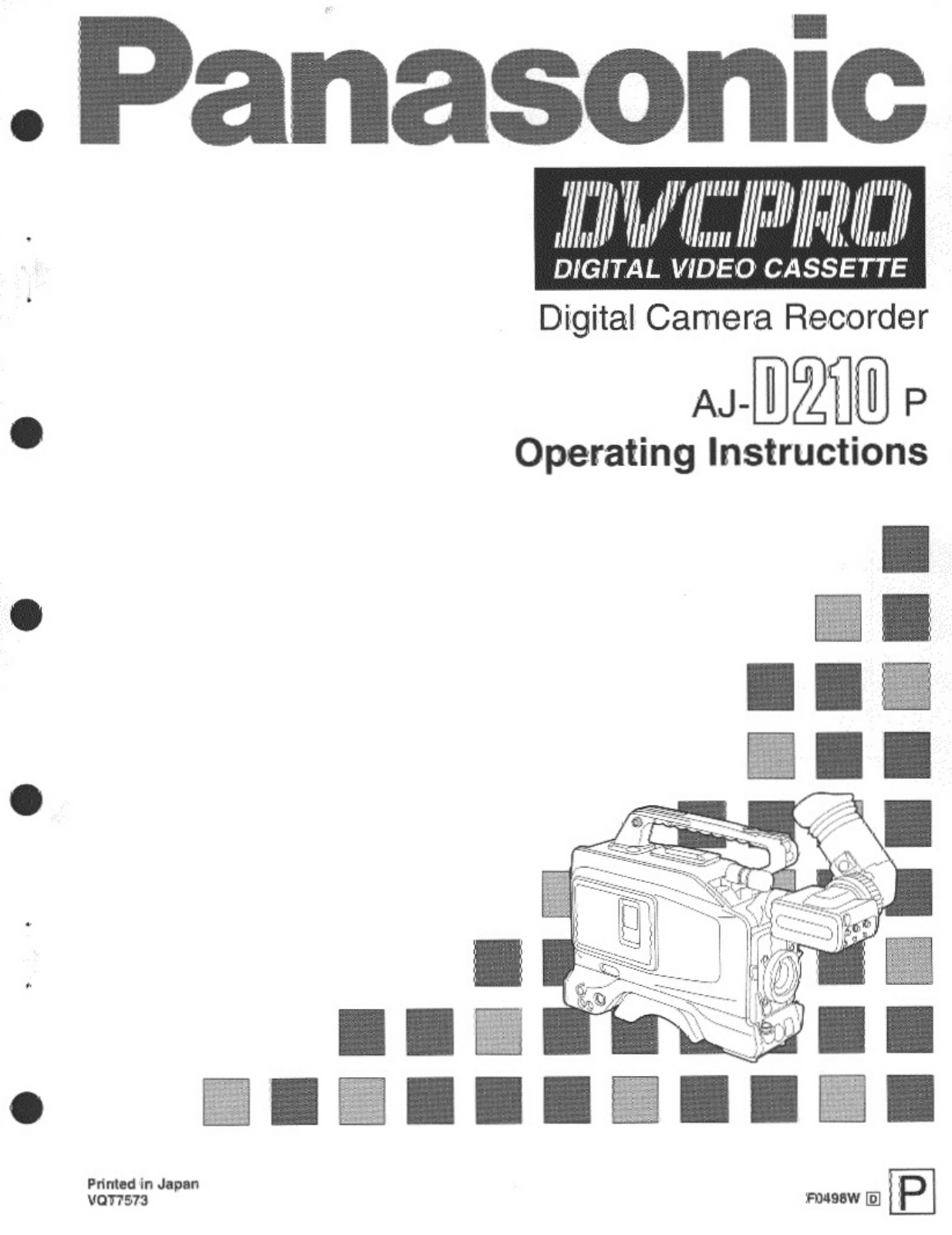Panasonic AJ-D210P, AJ-D210 User Manual