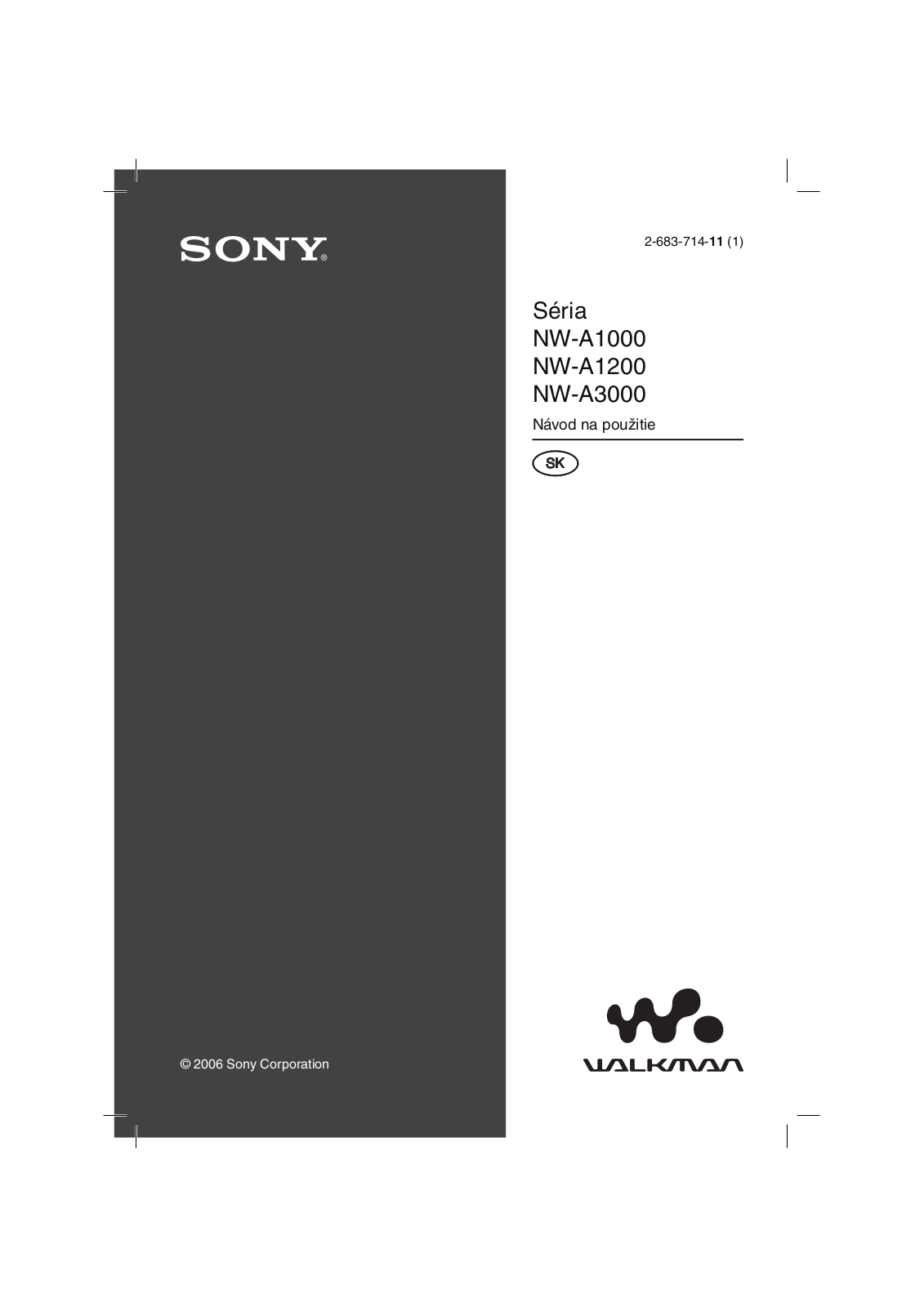 Sony NW-A1000, NW-A1200, NW-A3000 User Manual