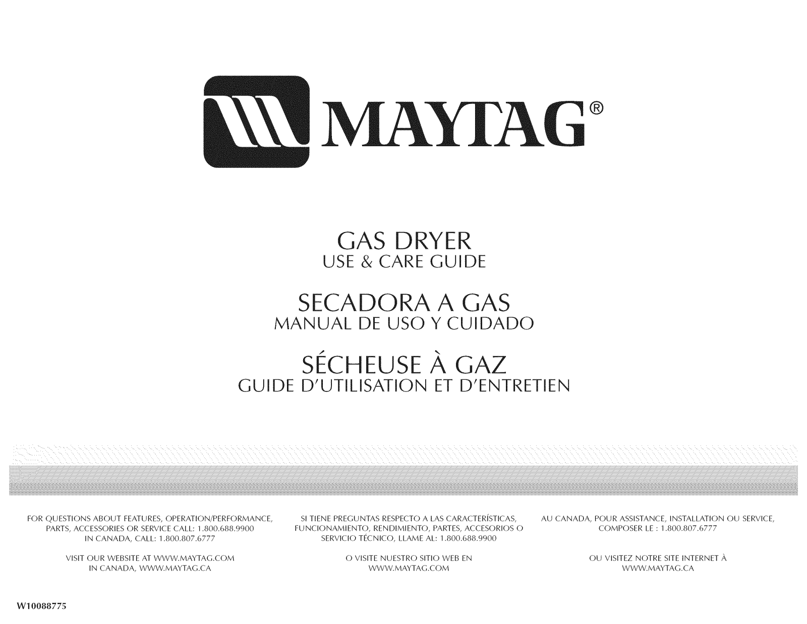 Maytag MGD5921TW0, MGD5920TW0, MGD5900TW1, MGD5900TW0, MGD5870TW1 Owner’s Manual