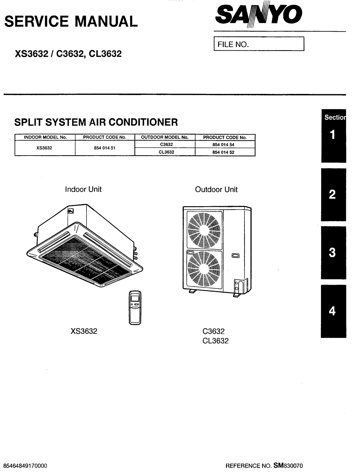 Sanyo CL3632, XS3632, C3632 User Manual 2