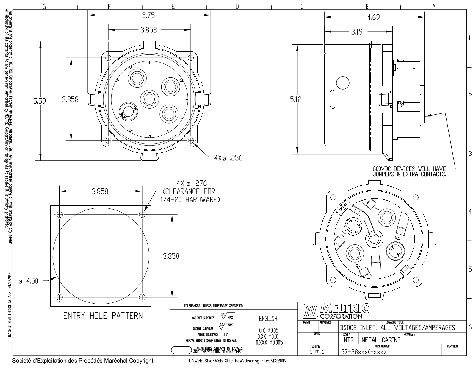 Meltric 37-28xxx Reference Drawing