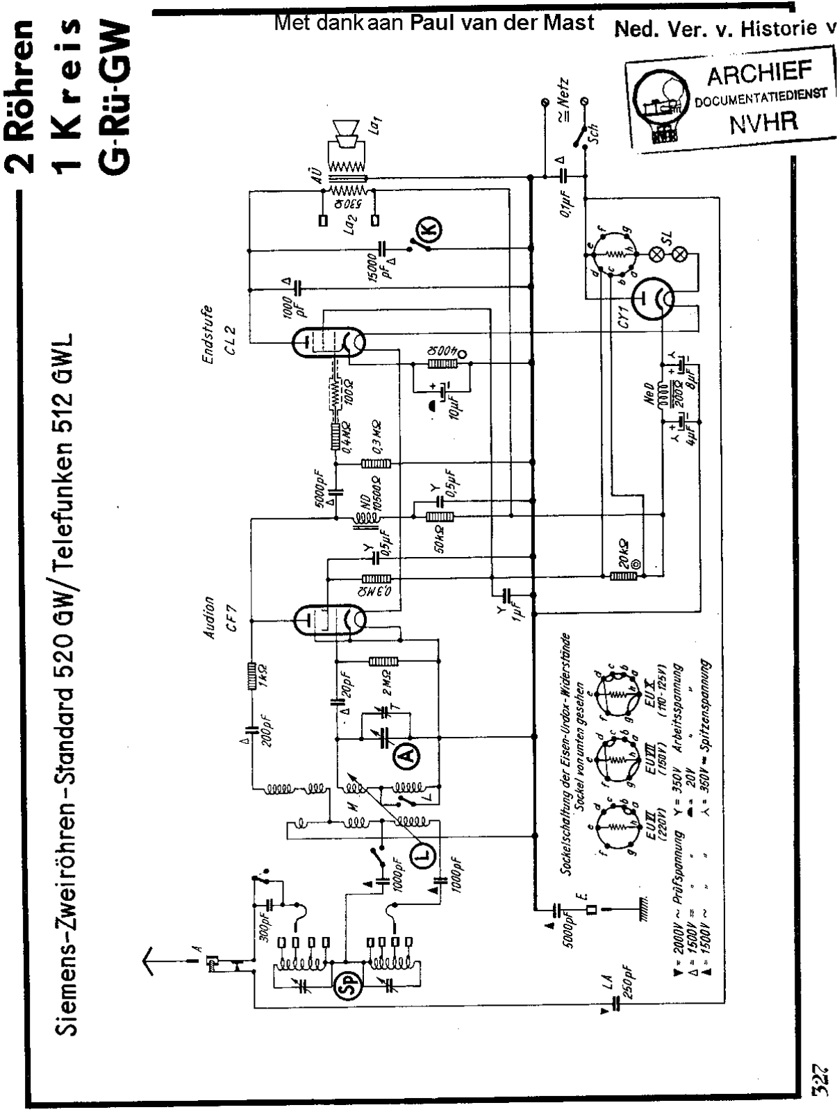 Telefunken 521GWL Schematic - ManualMachine.com
