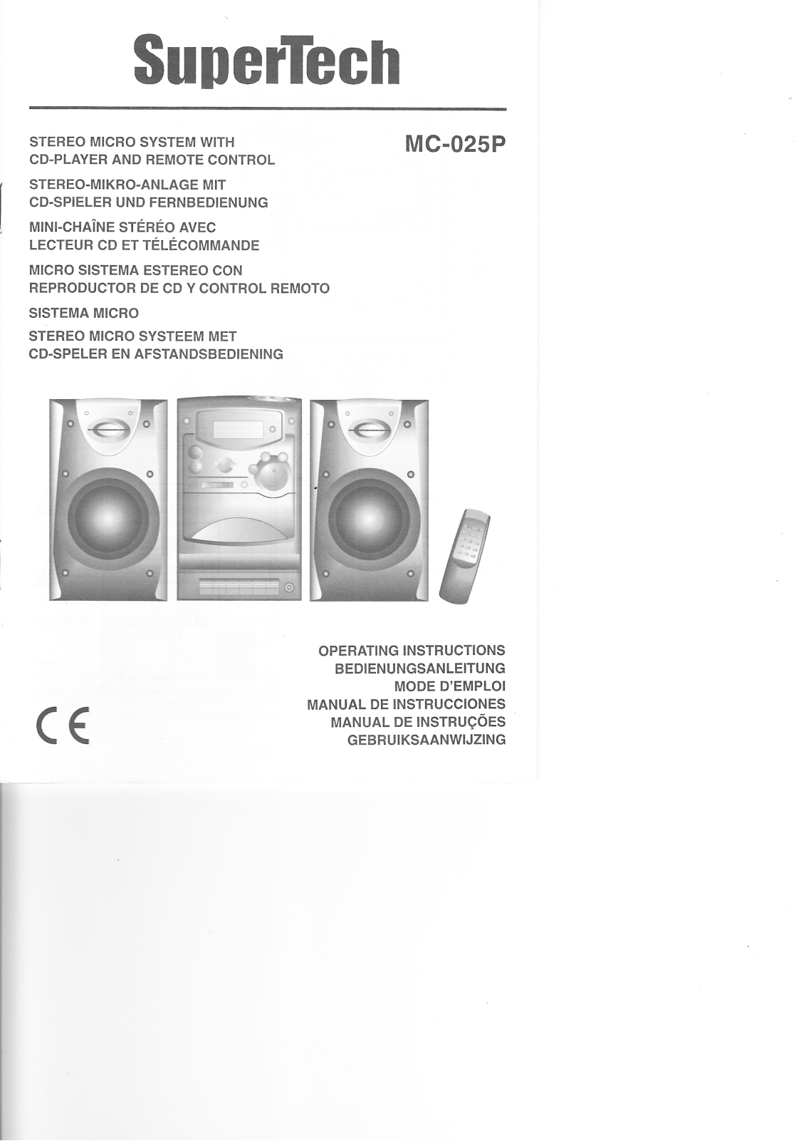 SUPERTECH MC-025P User Manual - ManualMachine.com
