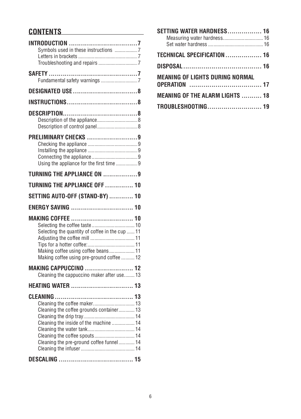 DeLonghi ESAM 3000B operation manual