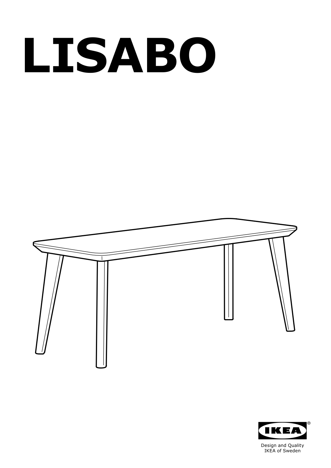 IKEA LISABO User Manual