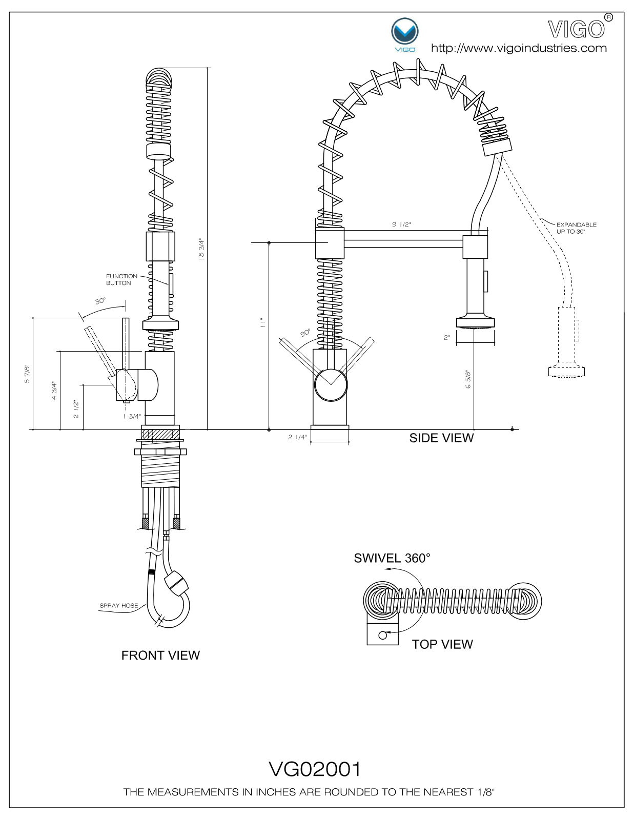 Vigo VG02001ST Installation Manual