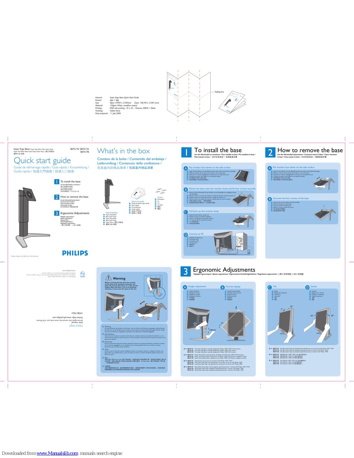 Philips SB7S17S/00, SB7S17B/00, SB7S17S, SB7S17B, SB7S17A Quick Start Manual - ManualMachine.com