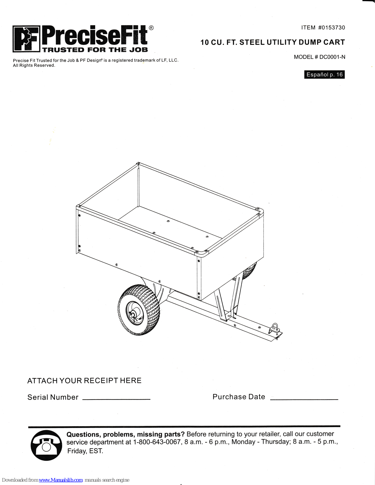 PreciseFit DC0001-N User Manual - ManualMachine.com