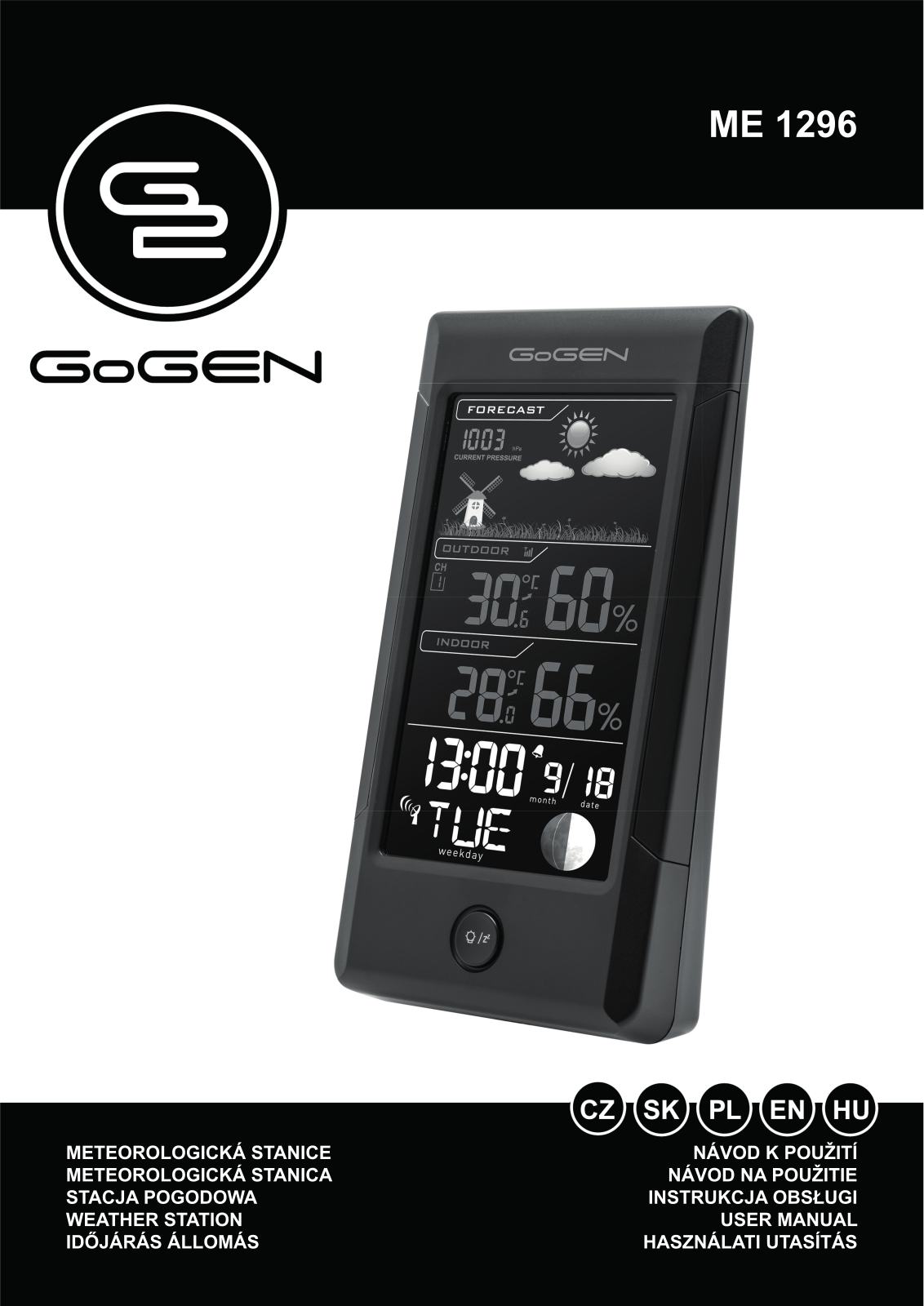 GoGEN ME 1296 User Manual